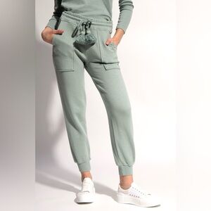 Ulla Johnson Charley Sage Green Tassel Jogger Sweatpants S